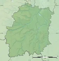 Essonne Department Relief Location Map