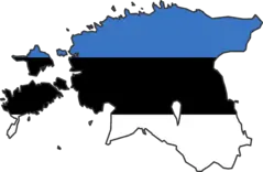 Estonia Flag Map