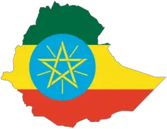 Ethiopia Flag Map