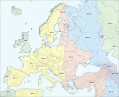 Europe Time Map