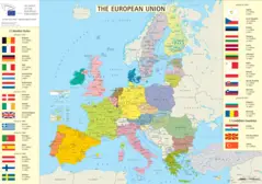 European Union Members And Canditates Map