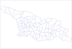 Georgia Districts Blank Map