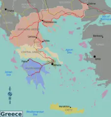 Greece Regions Map