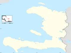 Haiti Blank Map
