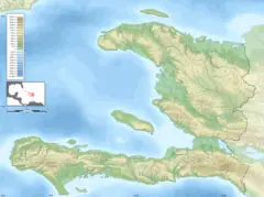 Haiti Blank Map With Topography