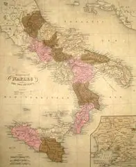 Historical Map Italy