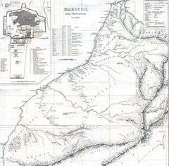 Historical Map of Morocco 1830