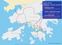 Hong Kong Strategic Route Map Coloured