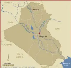 Iraq Country Map
