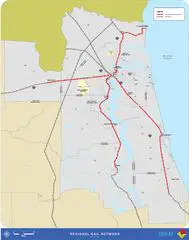Jacksonville Rail Network Map