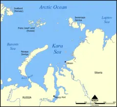 Kara Sea Map