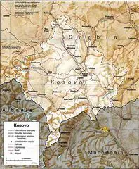 Kosovo Relief Map