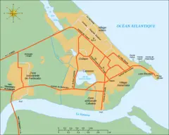 Kourou City Map Fr