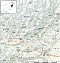 Kunar And Nuristan Map
