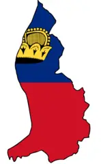 Liechtenstein Flag Map