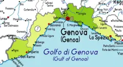 Liguria Map Provice