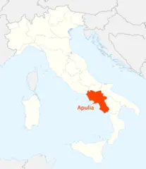 Location of Campania Map