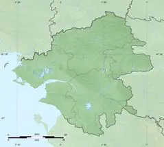 Loire Atlantique Department Relief Location Map