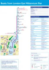 London Eye Pier Route Map