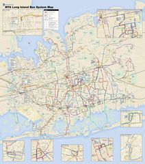 Long Island Bus Map