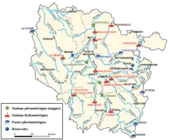 Lorraine Hydrologic Map