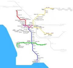 Los Angeles Metro Map