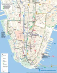 Lower Manhattan Transport Map