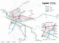 Lyon Public Transport Map