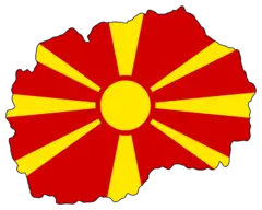 Macedonia Flag Map