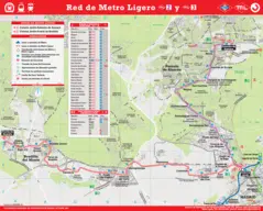 Madrid Tram Map (light Metro)