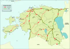 Main Roads of Estonia