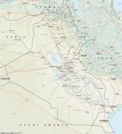 Map Of Iraq And Its Neighbors