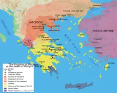 Map Macedonia 336 Bc