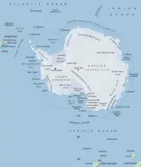 Map of Antarctic
