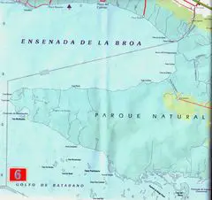Map of La Cienaga De Zapata