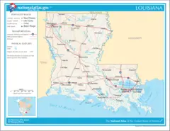 Map of Louisiana Na 1