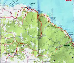Map of Moa Baracoa