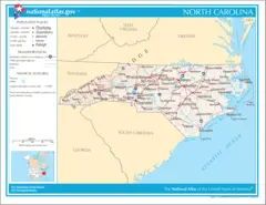 Map of North Carolina Na 1