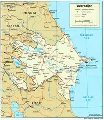 Mapa Politico Azerbaiyan 2004