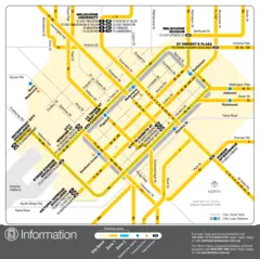 Melbourne Downtown Tram Map (city Center)