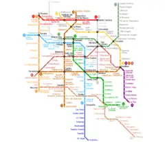 Mexico Metro Map