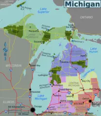 Michigan Regions Map