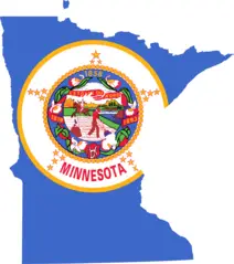 Minnesota Flag Map