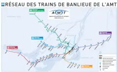 Montreal Commuter Rail Map (train)