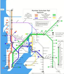 Mumbai Suburban Rail Map