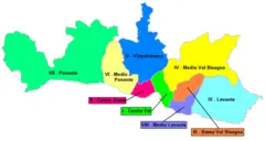 Municipalities of Genoa Map