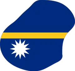 Nauru Flag Map