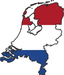 Netherlands Flag Map