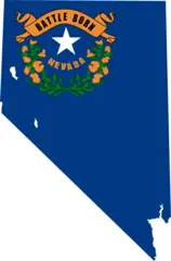 Nevada Flag Map