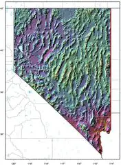 Nevada Relief Map